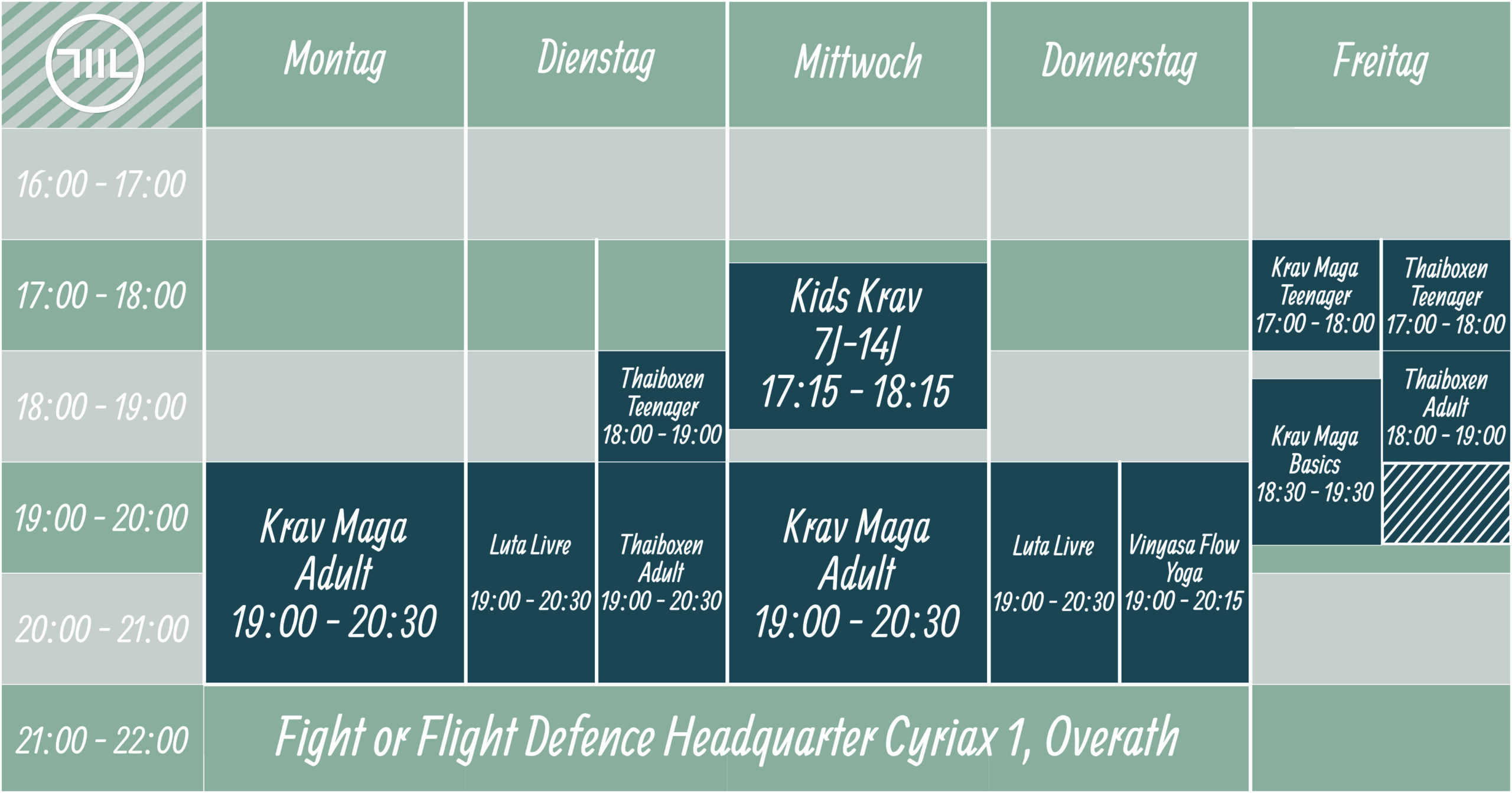 Stundenplan Fight or Flight Defence